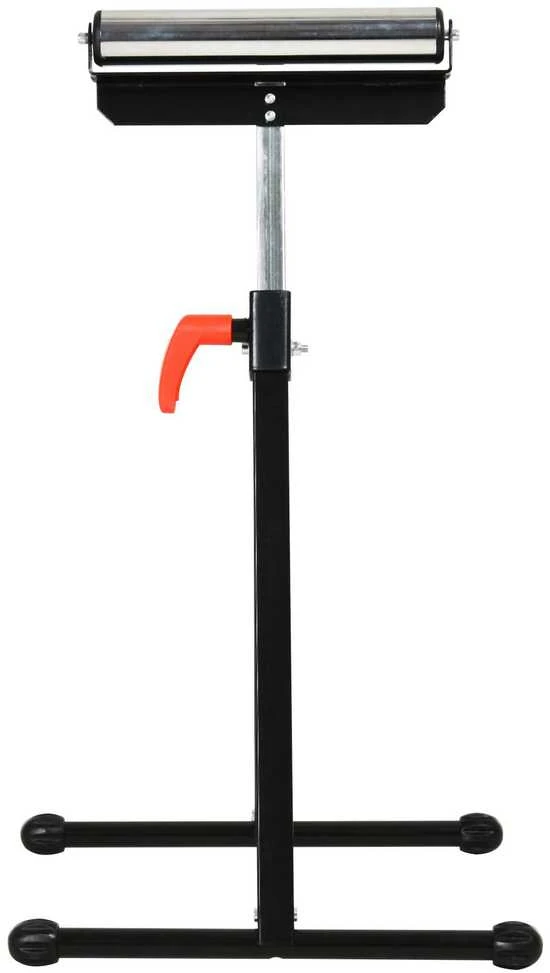 HOMCOM ritininis stovas, reguliuojamo aukščio atraminis stovas, iki 90 kg apkrova, metalinis, juodas, 44x50x68-110 cm