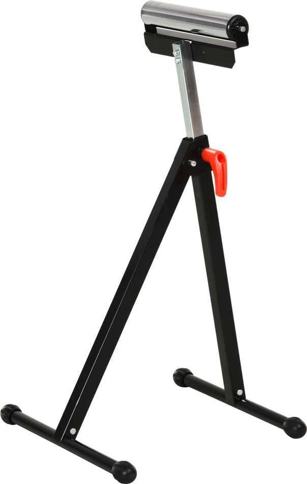 HOMCOM ritininis stovas, reguliuojamo aukščio atraminis stovas, iki 90 kg apkrova, metalinis, juodas, 44x50x68-110 cm