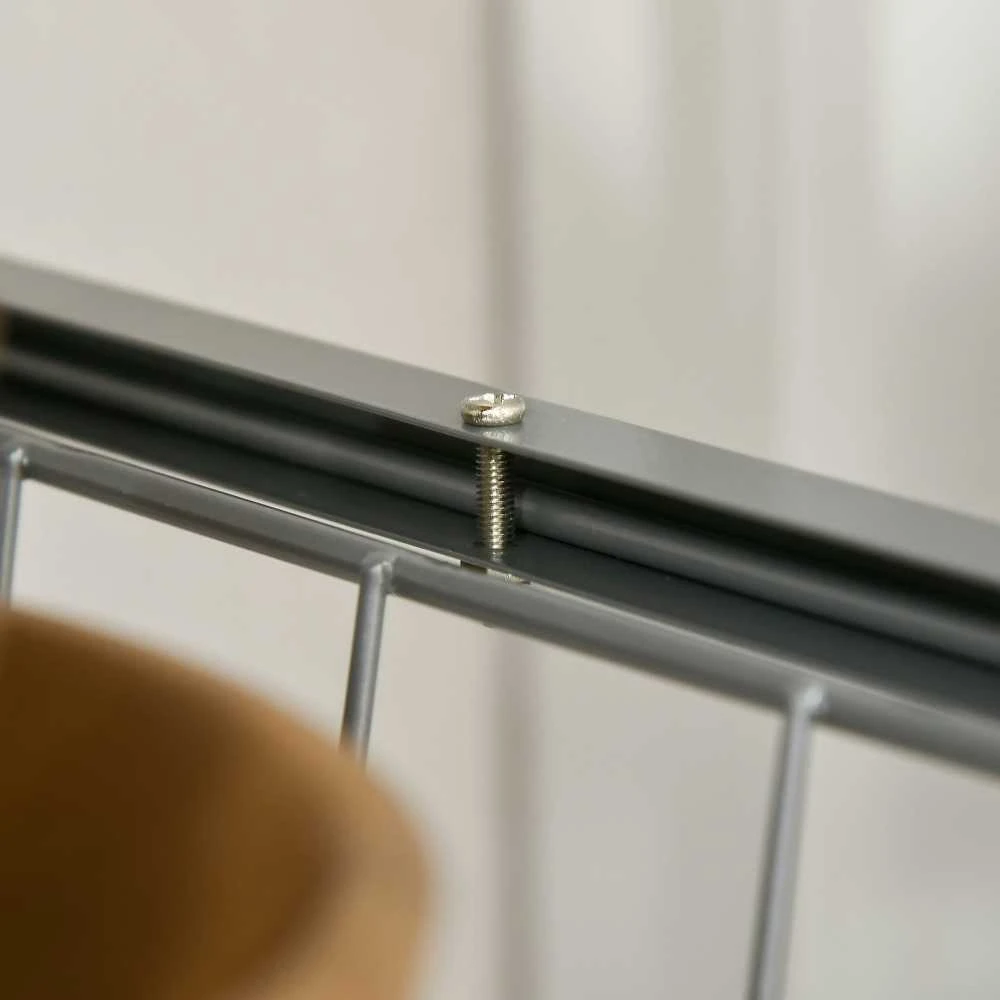 HOMCOM serviravimo vežimėlis virtuvinis vežimėlis su metaliniais krepšiais 36,5 x 36,5 x 89 cm virtuvės vežimėlis pagalbinis vežimėlis sidabrinės spalvos virtuvei ir valgomajam