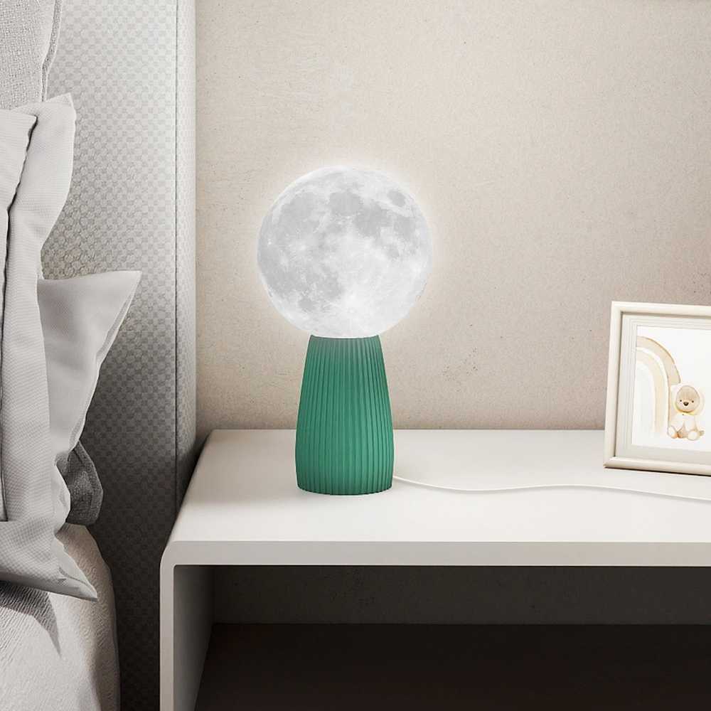 HOMCOM stalinių lempų rinkinys, planetų dizainas, 3 spalvos, USB, plastikas, baltas