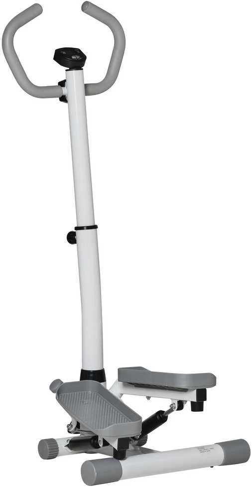 HOMCOM Stepper treniruoklis namams su LCD ekranu, reguliuojamu greičiu, metalinis, ABS, 55 x 53 x 118-128 cm