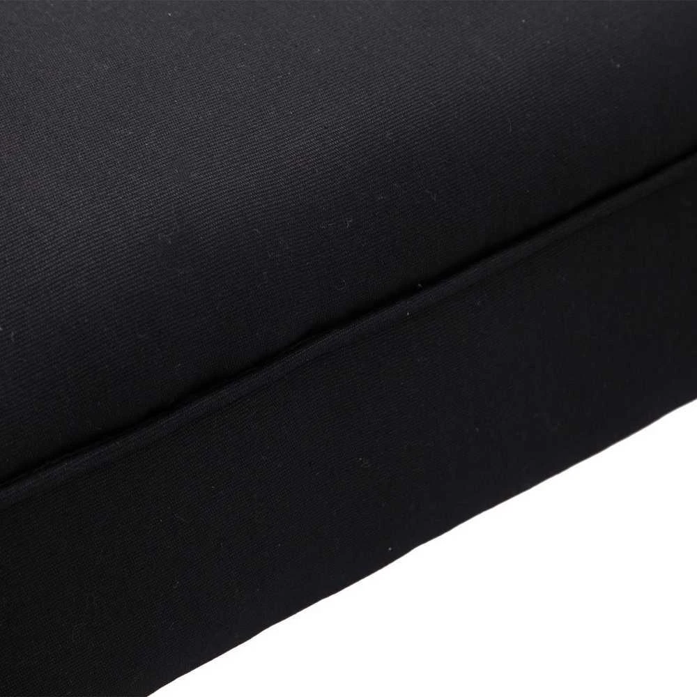 HOMCOM minkštasuolis miegamajam, lovos suoliukas, suoliukas su paminkštinimu, juodas, MDF ir putplastis, 102x31x51 cm
