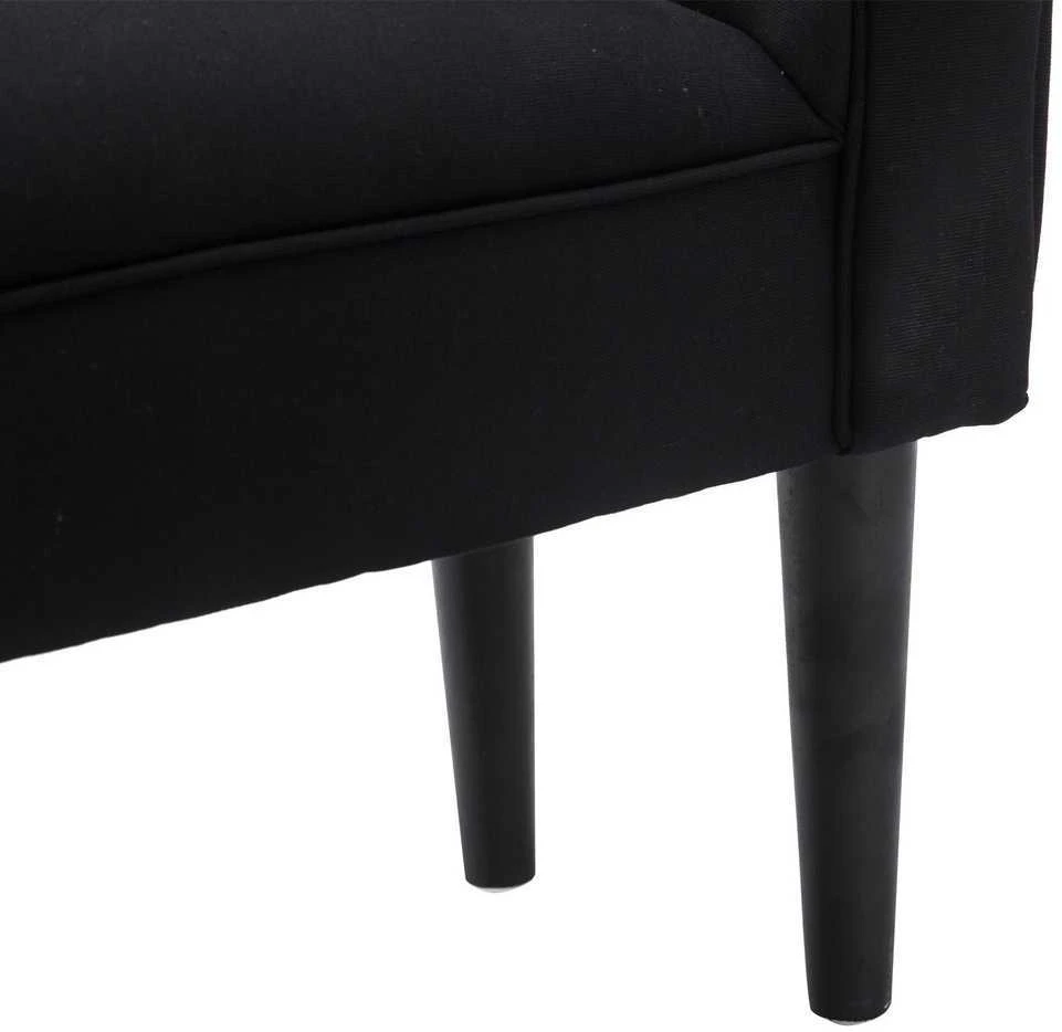 HOMCOM minkštasuolis miegamajam, lovos suoliukas, suoliukas su paminkštinimu, juodas, MDF ir putplastis, 102x31x51 cm