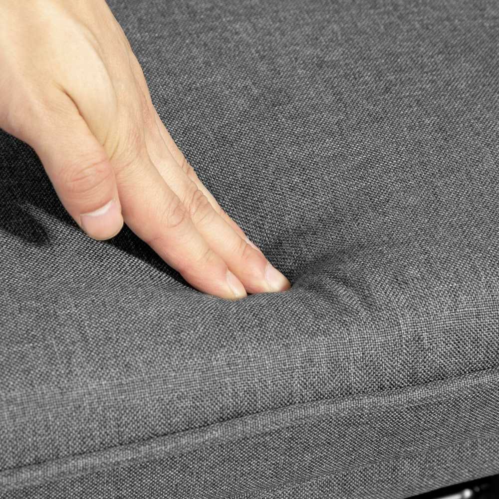 HOMCOM supamasis krėslas su pakoja, keliamoji galia iki 130 kg, supamasis krėslas, fotelis su porankiais, poilsio krėslas su lino imitacija | Aosom