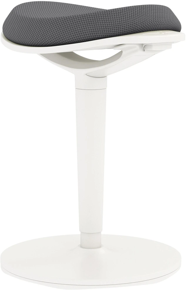 HOMCOM taburetė, ergonomiška biuro taburetė, 56,5-71,5 cm reguliuojamo aukščio darbo taburetė, pasukama kėdė biurui, kabinetui, tinklinė, pilka