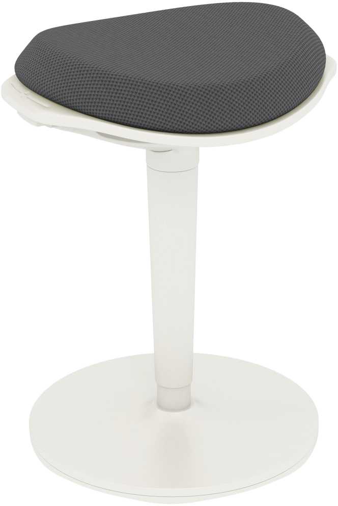 HOMCOM taburetė, ergonomiška biuro taburetė, 56,5-71,5 cm reguliuojamo aukščio darbo taburetė, pasukama kėdė biurui, kabinetui, tinklinė, pilka