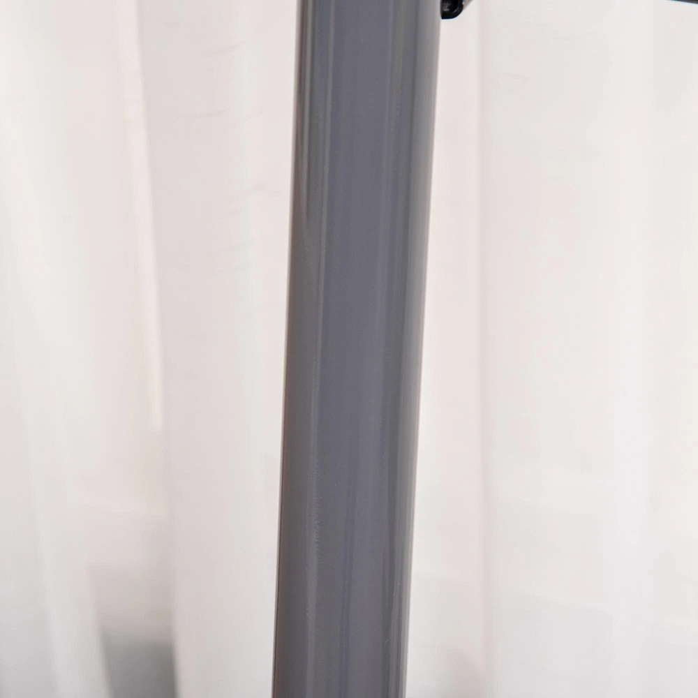 HOMCOM treniruoklis steperis su LCD ekranu ir rankena, iki 100 kg, plieno, ABS, pilkas/žalias, 55 x 44 x 108 cm