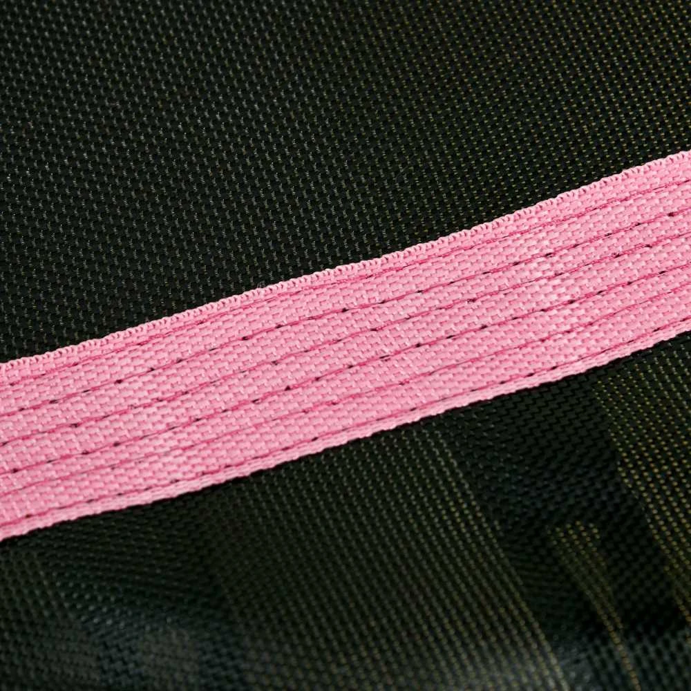 HOMCOM vaikiškas batutas Ø163,5 cm, batutas su apsauginiu tinklu, kraštų danga, sodo batutas vaikams nuo 3-10 metų, keliamoji galia iki 50 kg, rožinis