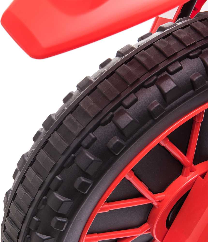 HOMCOM vaikiškas elektrinis motociklas, 12V, su 2 nuimamais pagalbiniais ratukais, raudonas, vaikams nuo 3 metų