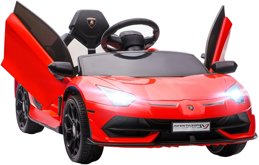 HOMCOM vaikiškas elektromobilis 12V, su 2,4G nuotolinio valdymo pulteliu, MP3 grotuvu, garso signalu, šviesomis, 3–5 metų vaikams