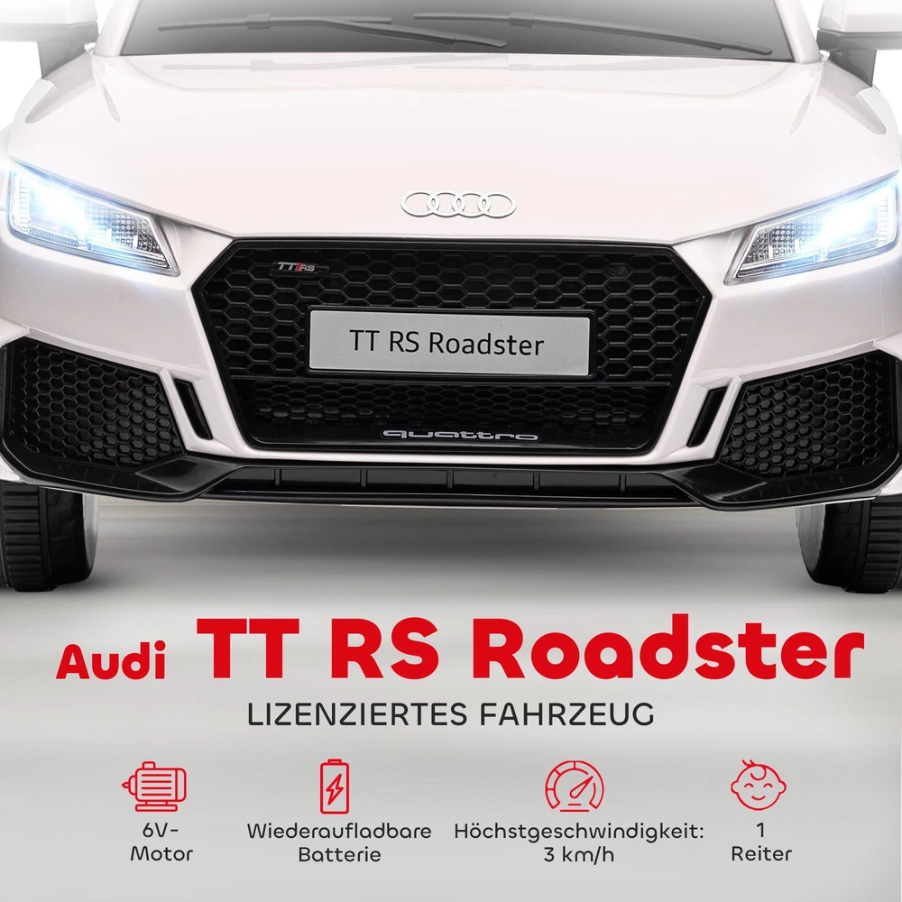 HOMCOM vaikiškas elektromobilis 12V, su 2,4G nuotolinio valdymo pulteliu, muzika, šviesomis, USB/MP3 jungtimi, atbulinės eigos funkcija | Aosom