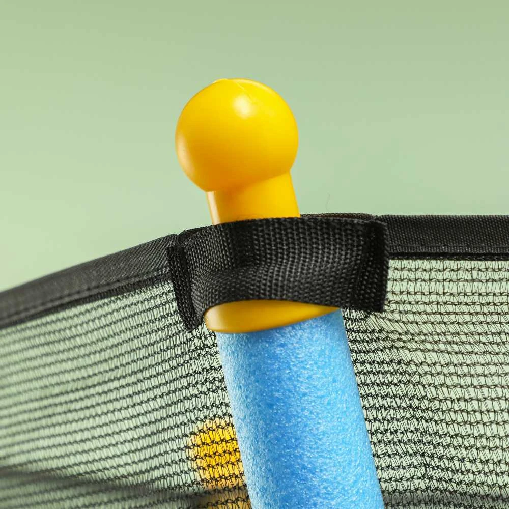 Vaikiškas batutas HOMCOM Ø163,5 cm, vidaus batutas su apsauginiu tinklu, kraštų apdaila ir elastine virve, iki 50 kg, 3-10 metų vaikams, mėlynas