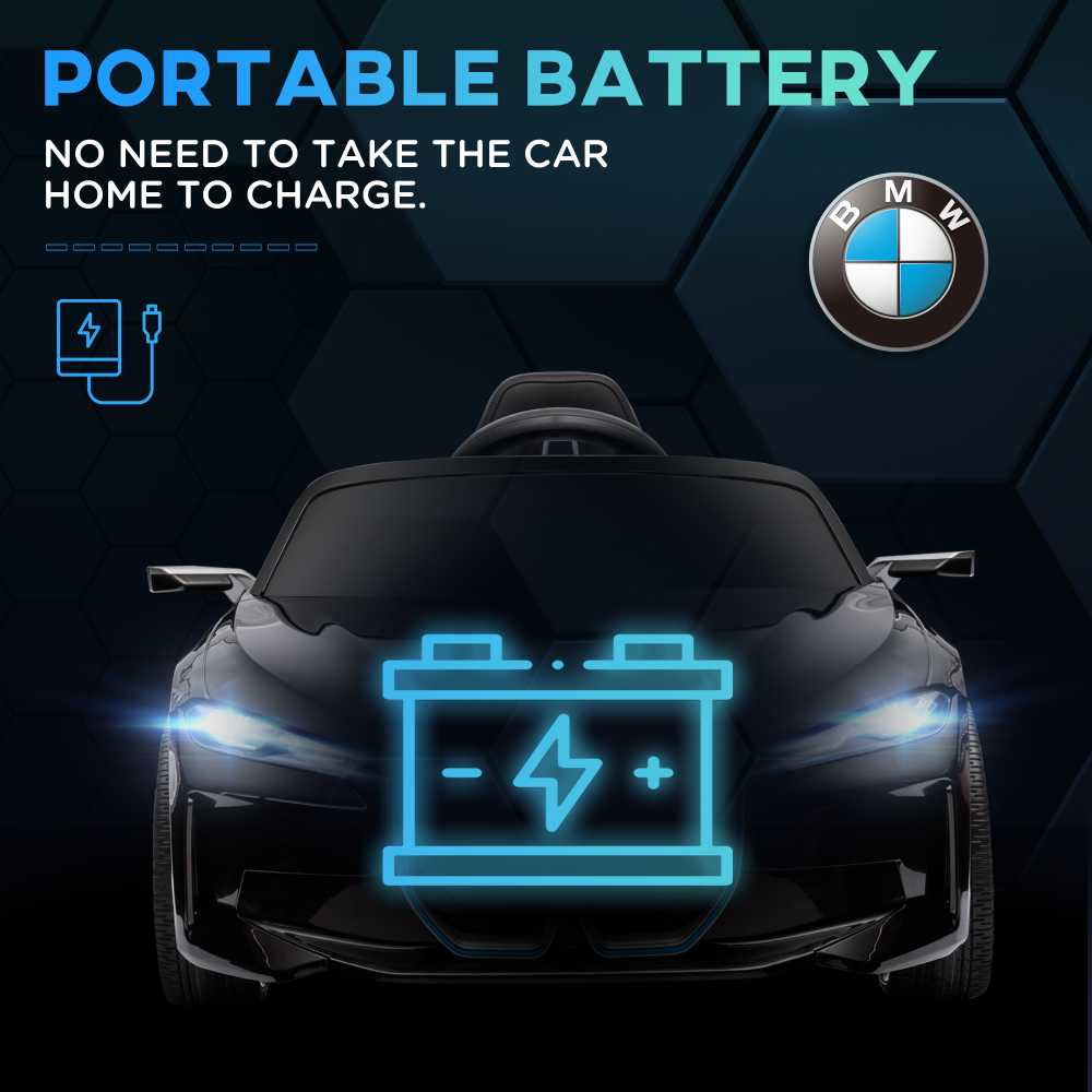 HOMCOM vaikų elektrinio automobilio nuotolinio valdymo žibintai MP3 grotuvas 3-5 km/val