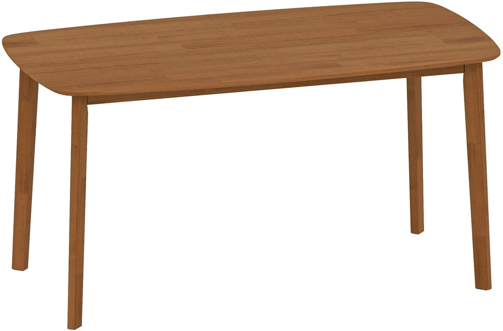 Valgomojo stalas, 150x80x76 cm, Rudas