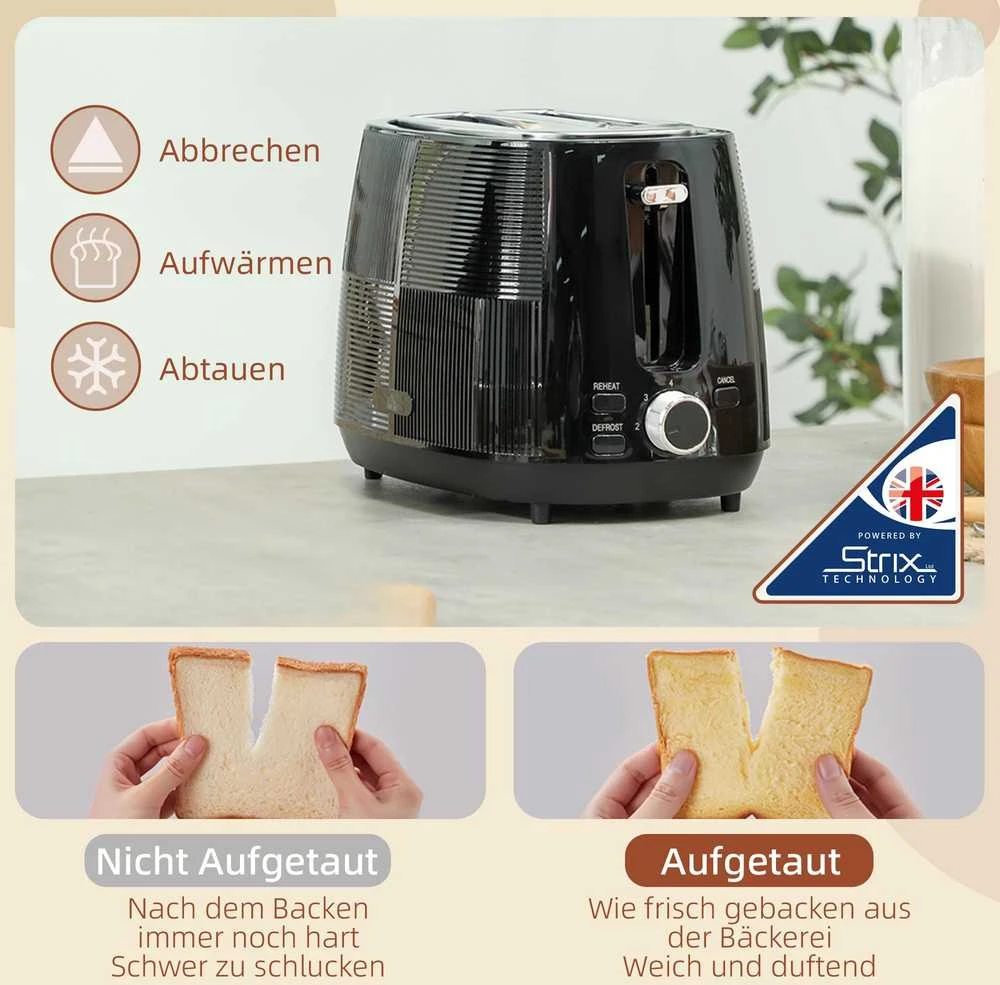 Skrudintuvas HOMCOM virdulio ir skrudintuvo rinkinys, 1,7 l, įvairios funkcijos, plienas, juodas