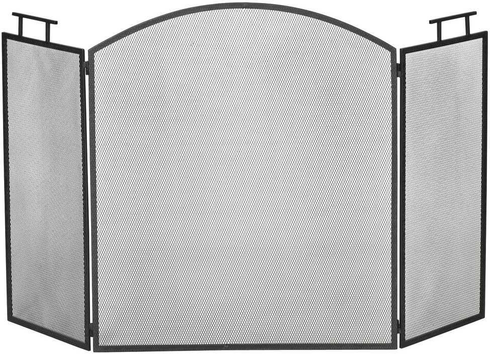 HOMCOM Židinio grotelės, Kibirkščių apsaugos grotelės 128 x 2 x 76,5 cm