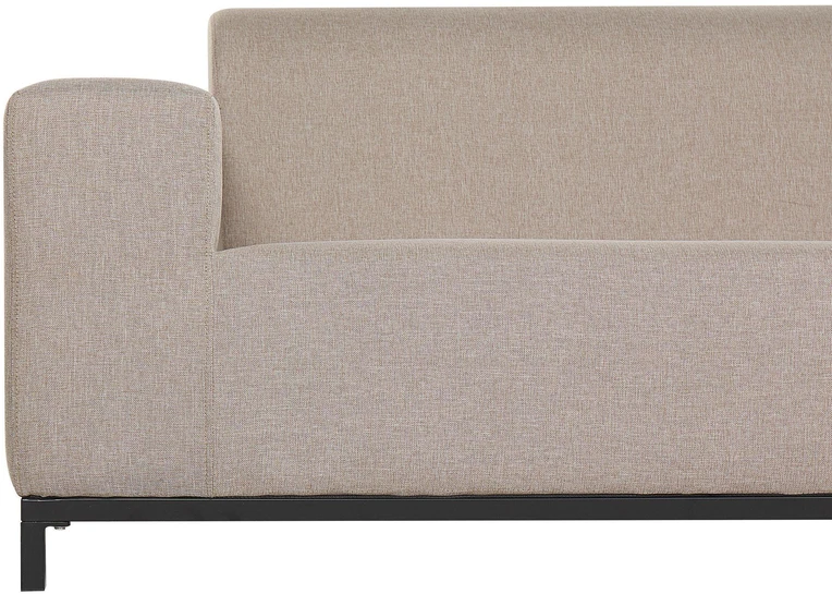 Beliani 2 vietų sodo sofa ROVIGO smėlio spalvos