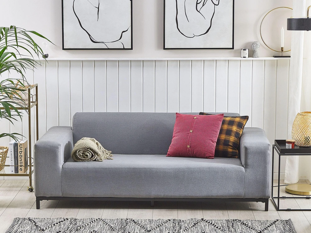 Beliani 2 vietų sodo sofa ROVIGO pilka