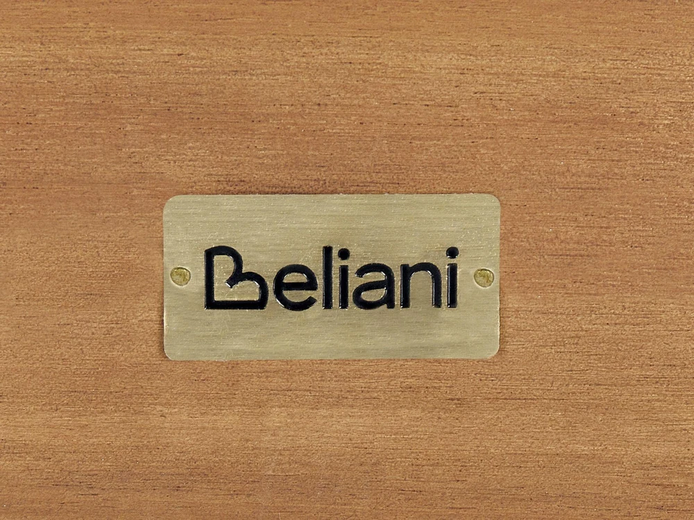Beliani 2 vietų sodo sofa BARATTI, akacijos mediena, ruda