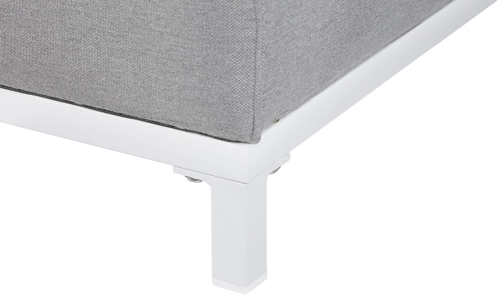 Beliani 2 vietų sodo sofa ROVIGO šviesiai pilka