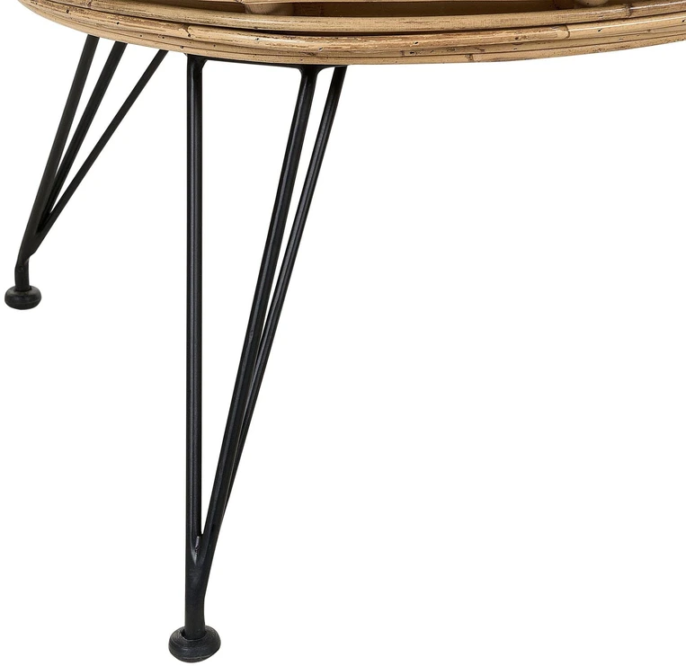 Beliani 2 vietų sodo sofa MARATEA natūralaus rotango