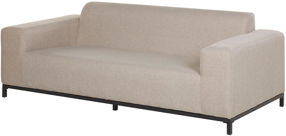 Beliani 2 vietų sodo sofa ROVIGO smėlio spalvos