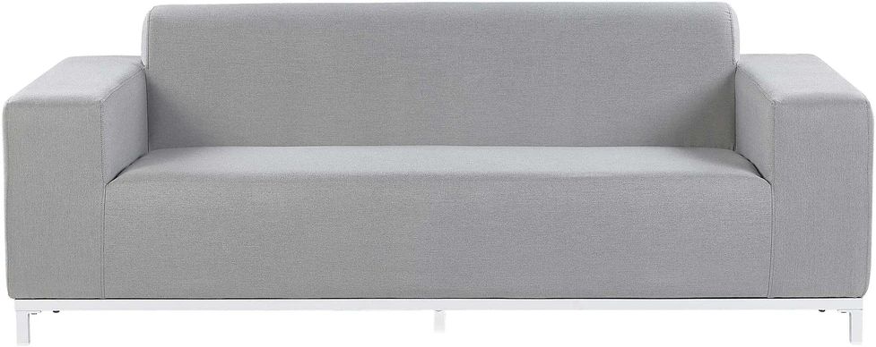 Beliani 2 vietų sodo sofa ROVIGO šviesiai pilka