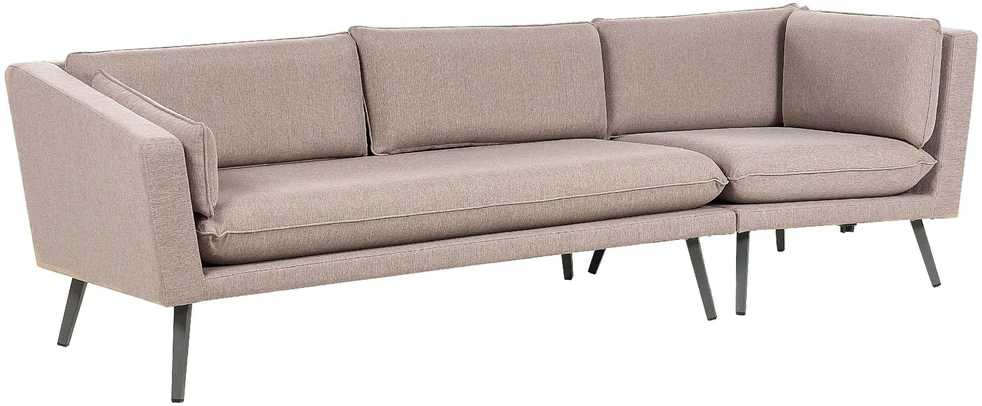 Beliani 3 vietų sodo sofa LORETELLO dešininė, smėlio spalvos