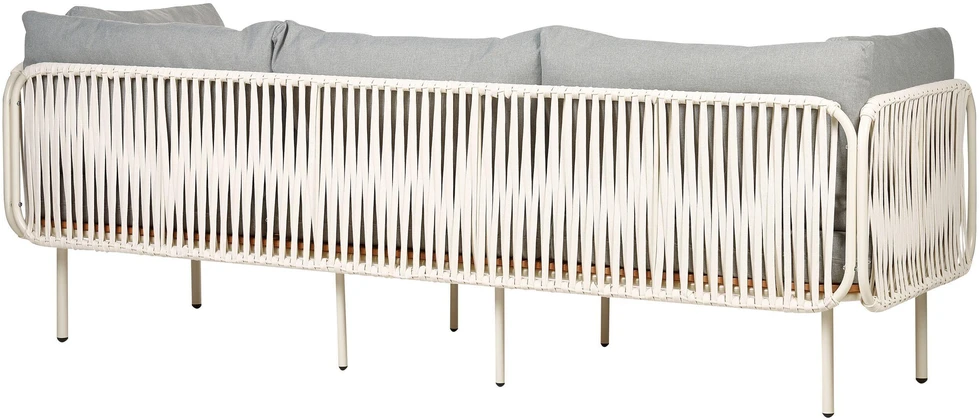 Lauko baldų komplektas Beliani 3 vietų sodo sofa SENISE pilka metalinė