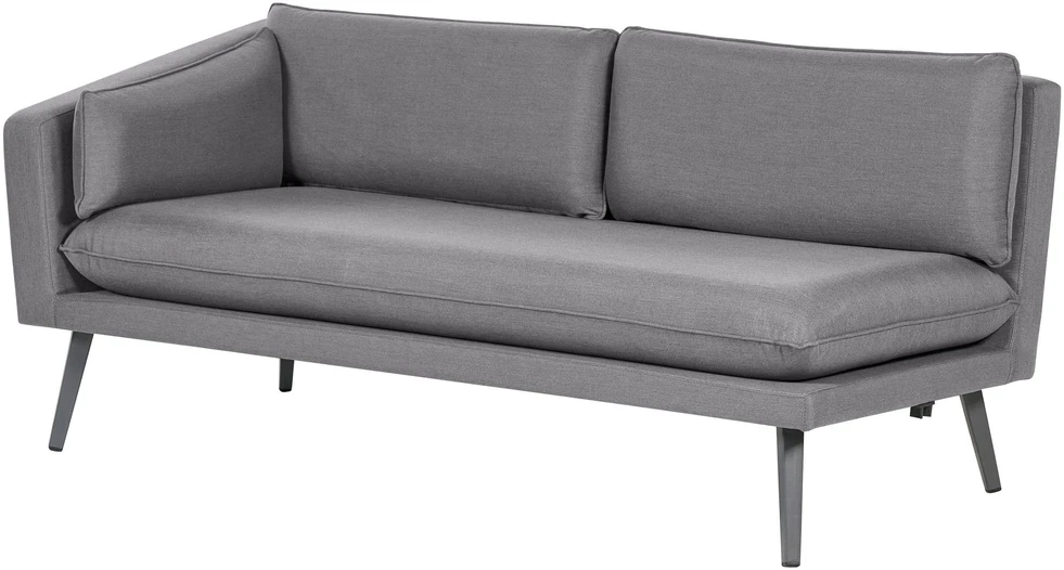 Beliani 5 vietų sodo kampinė sofa LORETELLO pilka