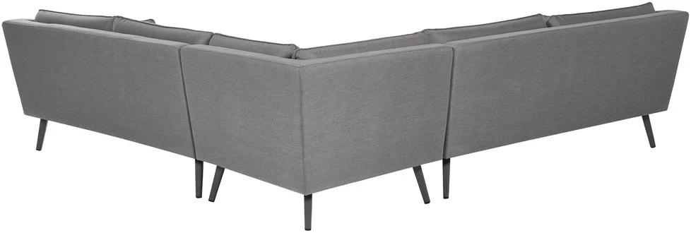 Beliani 5 vietų sodo kampinė sofa LORETELLO pilka