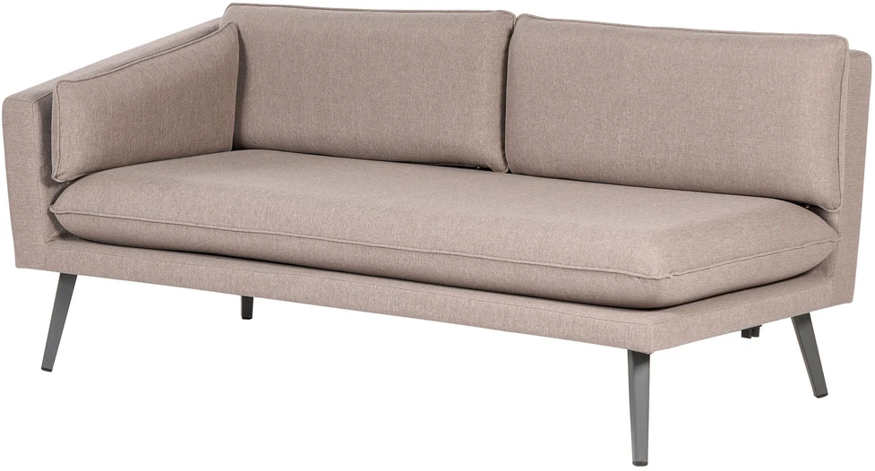 Beliani 5 vietų sodo kampinė sofa LORETELLO smėlio spalvos
