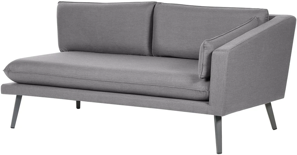 Beliani 5 vietų sodo kampinė sofa LORETELLO pilka