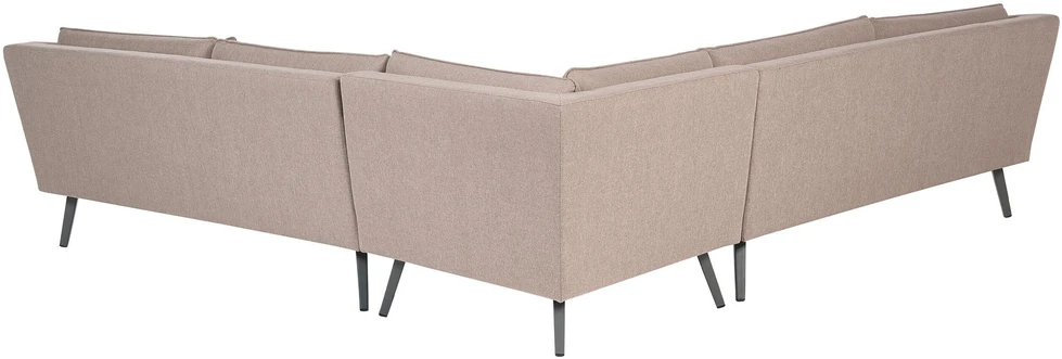 Beliani 5 vietų sodo kampinė sofa LORETELLO smėlio spalvos