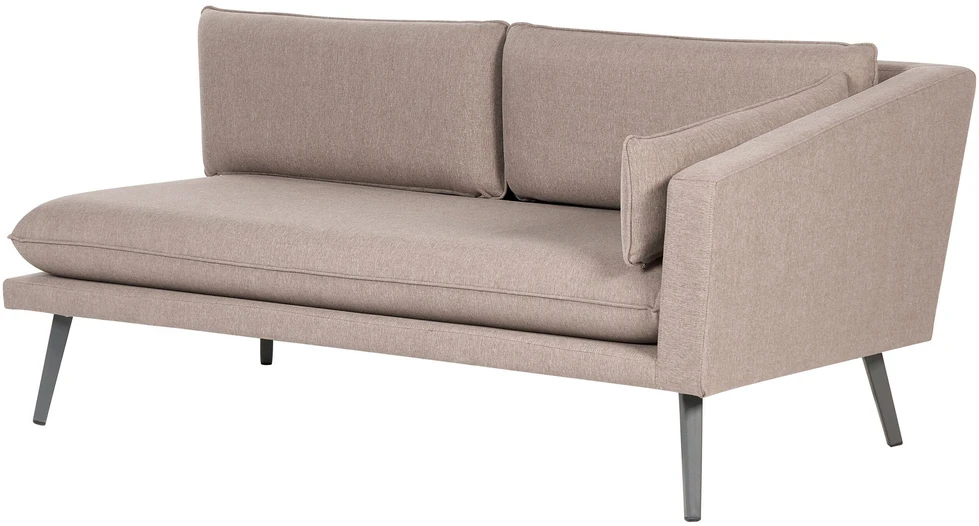 Beliani 5 vietų sodo kampinė sofa LORETELLO smėlio spalvos