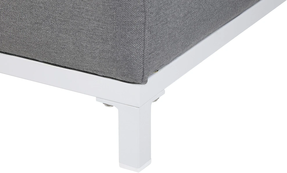 Beliani Dvivietė sodo sofa ROVIGO Pilka