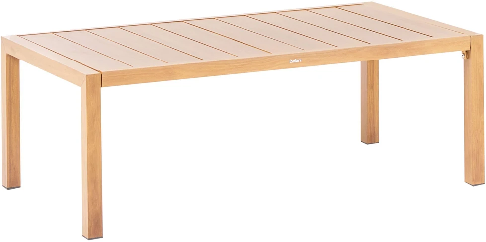 Lauko baldų komplektas Beliani ONETA sodo baldų komplektas su stalu 5 asmenims, šviesiai rudas, metalinis