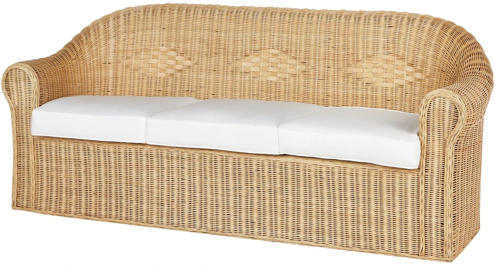 Lauko baldų komplektas Beliani Sodo baldų komplektas su staliuku 5 asmenims LIVADEIA, rattan, natūralus
