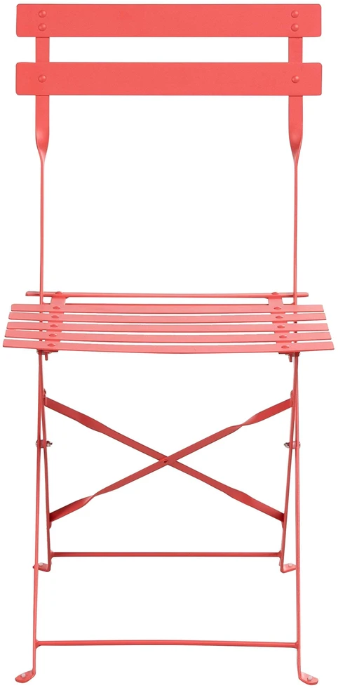 Lauko baldų komplektas Beliani Sodo baldų komplektas 4 asmenims FIORI, raudonas, metalinis