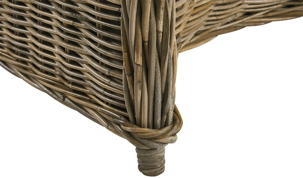 Lauko baldų komplektas Beliani Sodo baldų komplektas 4 asmenims SUSUA/OLBIA šviesiai rudas betonas su pagalvėlėmis