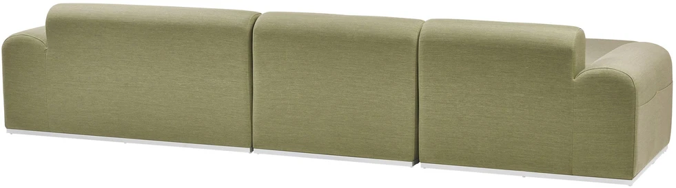Lauko baldų komplektas Beliani Sodo sofa su otomane 7 asmenims BATTIFOLLO Alyvinė modulinė