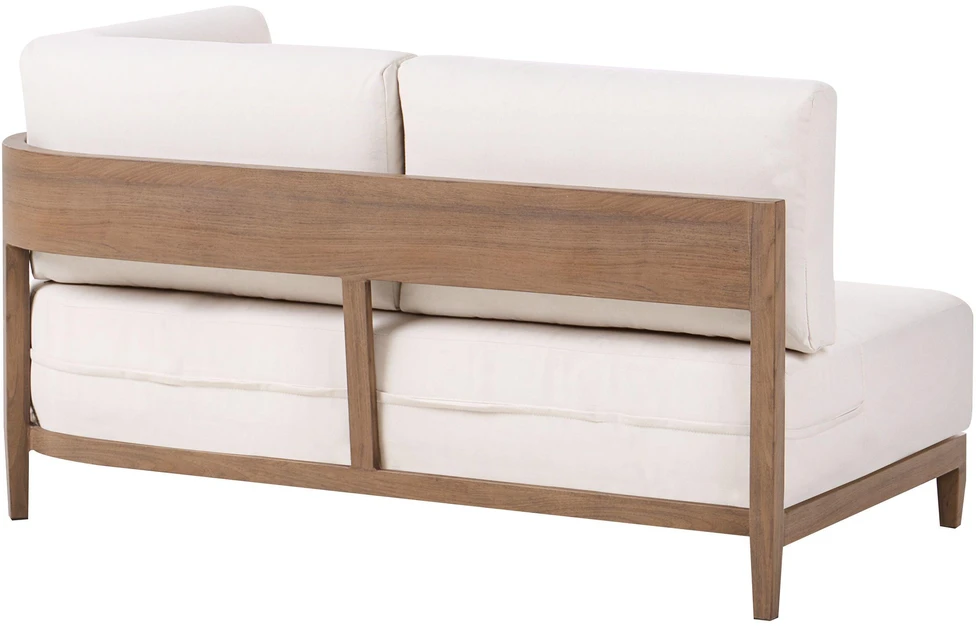 Lauko baldų komplektas Beliani Sodo sofa su staliuku 2 asmenims SAMPIERI ruda metalinė