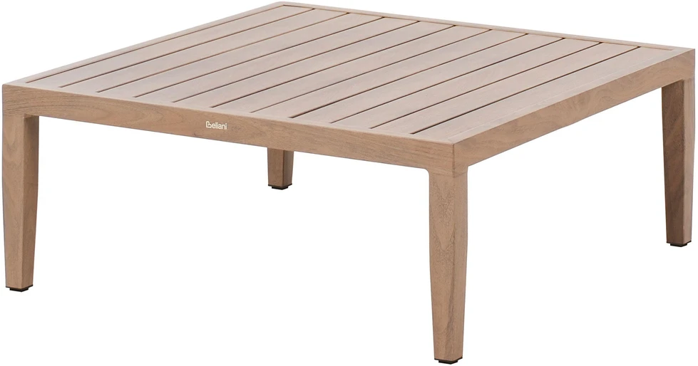 Lauko baldų komplektas Beliani Sodo sofa su staliuku 2 asmenims SAMPIERI ruda metalinė