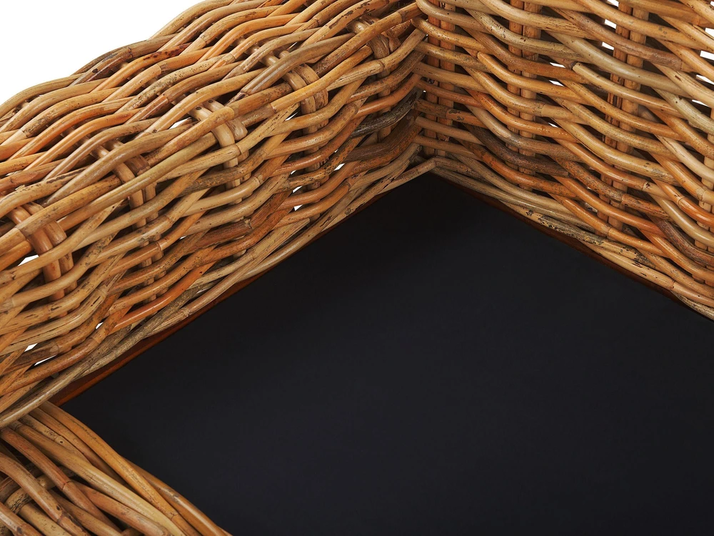 Lauko baldų komplektas Beliani Trivietė sodo sofa FORLI iš natūralaus ratano