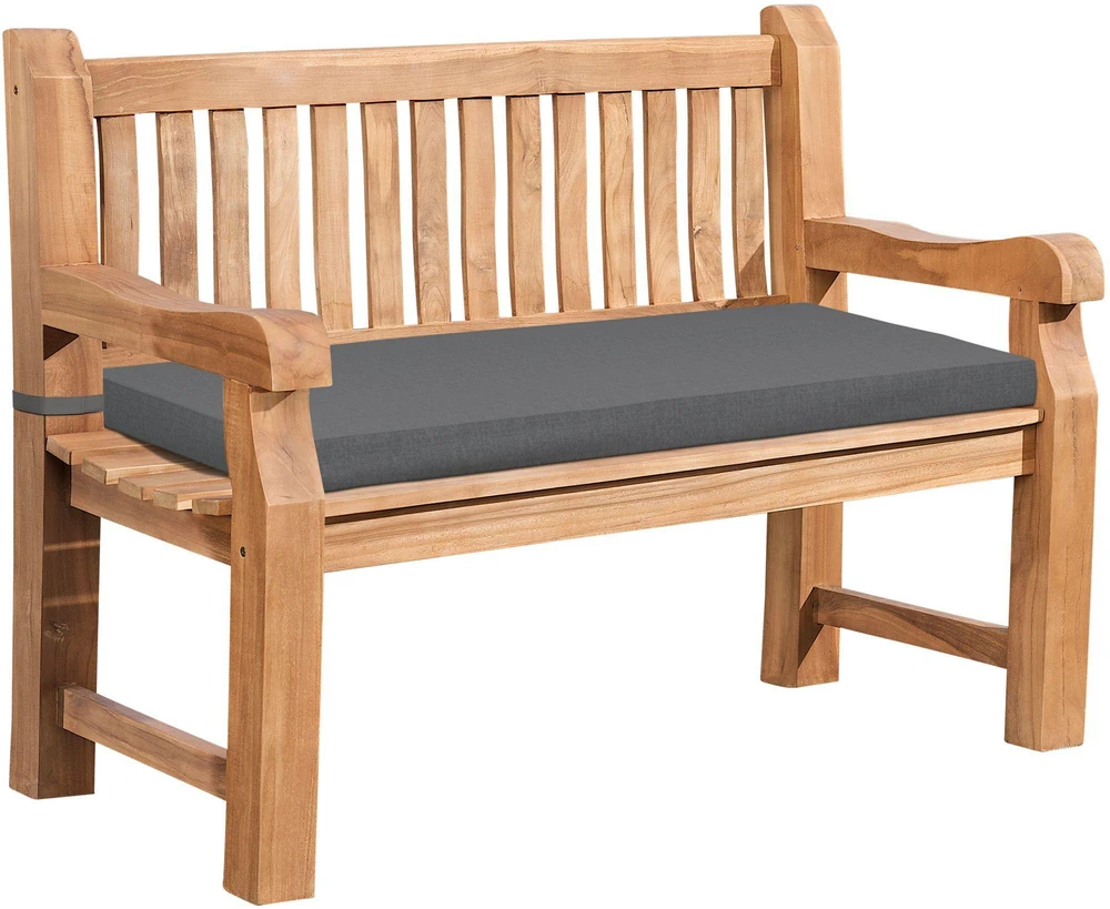 Mville Tiko medžio suoliukas „Daxon“ su sėdimojo pagalvėle, 150 cm