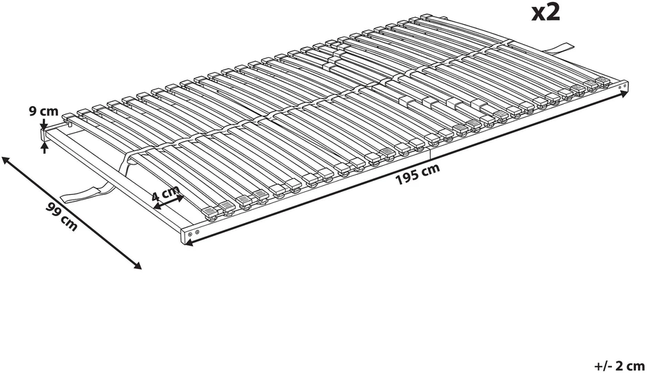 Beliani Lovos grotelės LIRY 180 × 200 cm