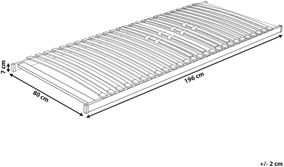 Beliani Lovos grotelės VOUZIERS 80 x 200 cm