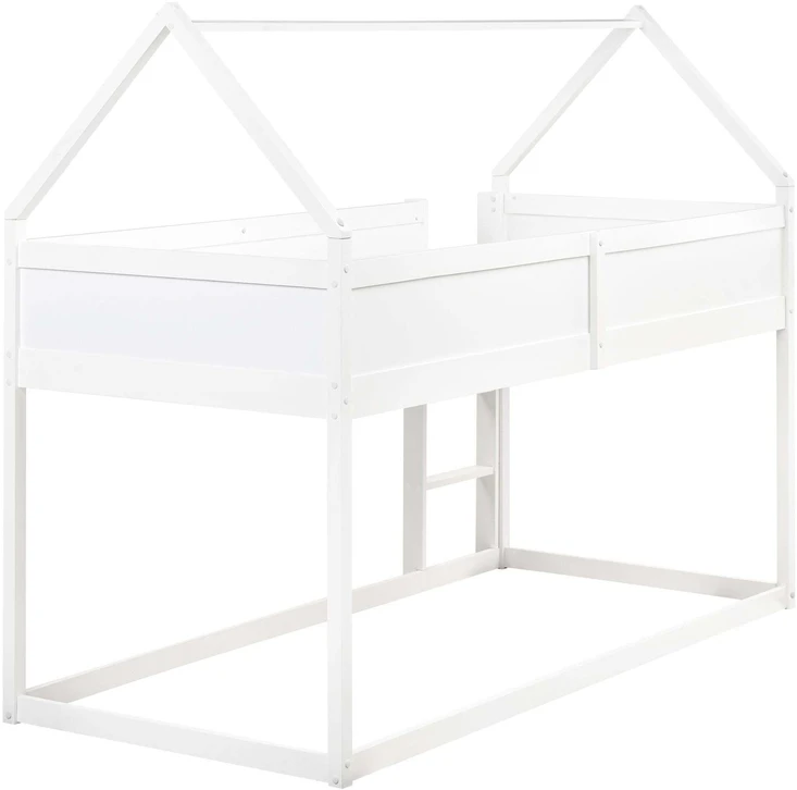 Lova Beliani LOVOS namelis DIENNE 90 x 200 cm, pušies mediena, balta