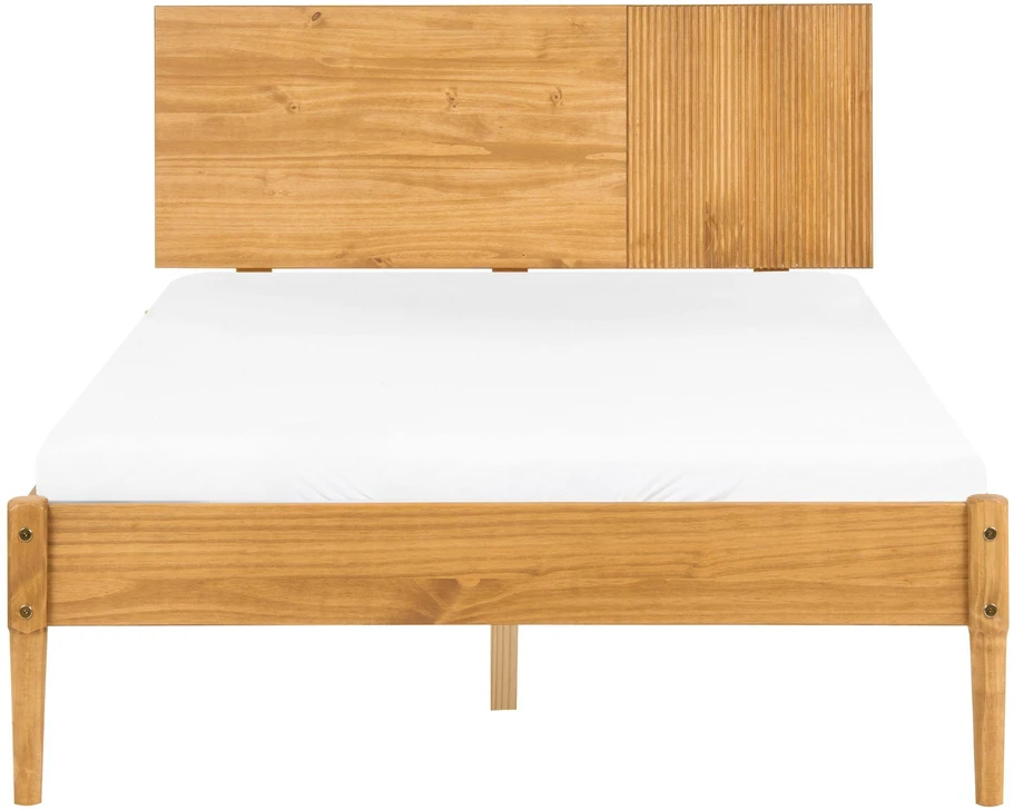 Lova Beliani Lovos rėmas iš pušies medienos FLAVIGNAC 120 x 200 cm Šviesiai rudas
