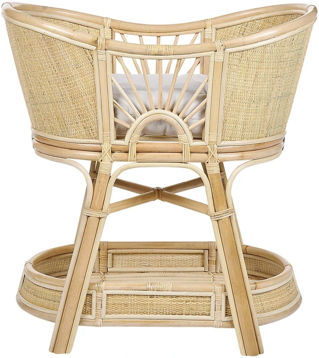 Lova Beliani Vaikiška lovelė Rattan LAGRASSE 50 x 70 cm natūrali